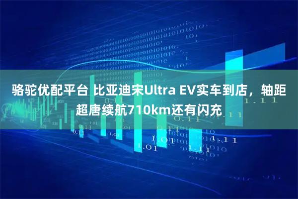骆驼优配平台 比亚迪宋Ultra EV实车到店，轴距超唐续航710km还有闪充